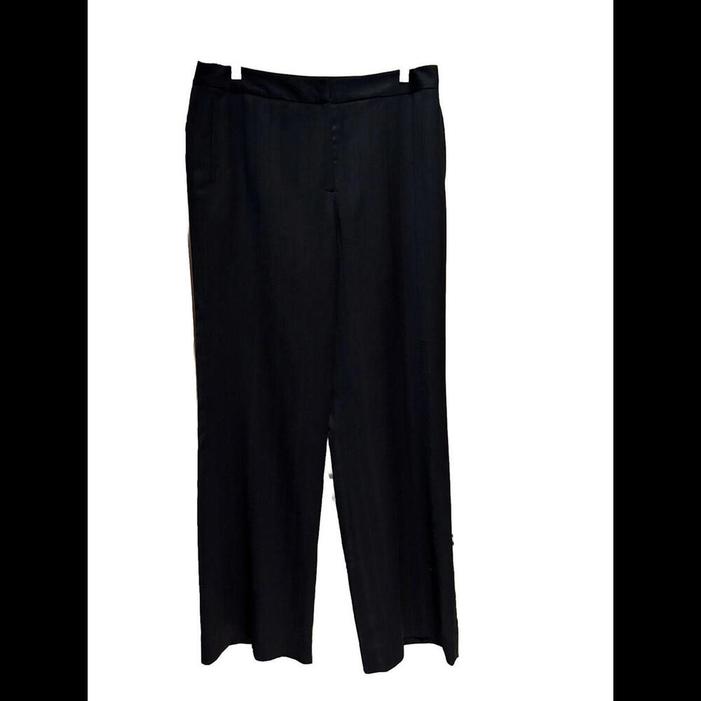 👖🖤ANNE KLEIN  Pants Size 10 Straight Leg Black Career NWT Defects